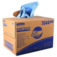 Протирочные салфетки Kimberly-Clark Kimtech 7644, листовые, 160шт, 1 слой, синие