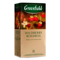 Чай Greenfield Wildberry Rooibos (Вайлдберри Ройбош), травяной, 25 пакетиков