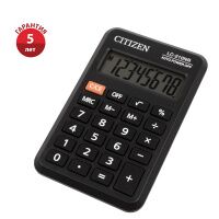 Калькулятор карманный Citizen LC-210NR черный, 8 разрядов