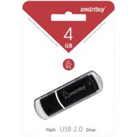 USB флешка Smart Buy Crown 4Gb, 10/5 мб/с, черный