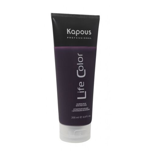 фото: Бальзам оттеночный для волос Kapous Life Color Фиолетовый, 200мл