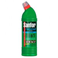 Чистящее средство для сантехники Sanfor Universal 10в 1 1л, морской бриз, гель с хлором