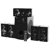 Колонки компьютерные SVEN HT-210, 5.1, 125 Вт, Bluetooth, Optical, Coaxial, FM, дерево, черные, SV-0