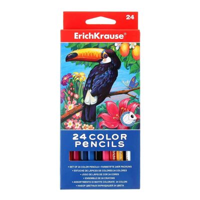 фото: Набор цветных карандашей Erich Krause 24 цвета, 32480