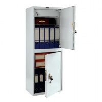 Шкаф металлический для документов ПРАКТИК 'SL-125/2Т', 1252х460х340 мм, 31 кг, 2 отделения, сварной