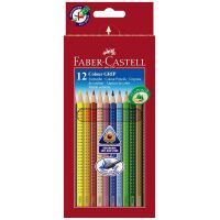 Набор цветных карандашей Faber-Castell GRIP 2001 12 цветов, трехгранные, 112412