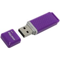 USB флешка Smart Buy Quartz 16Gb, 15/5 мб/с, фиолетовый