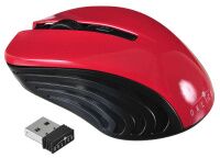 Мышь Oklick 545MW черный/красный оптическая (1600dpi) беспроводная USB (3but)