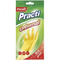 Перчатки резиновые Paclan Universal р. L, желтые