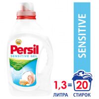 Средство для стирки жидкое автомат 1,3 л PERSIL (Персил) 'Sensitive', для чувствительной кожи, 24538