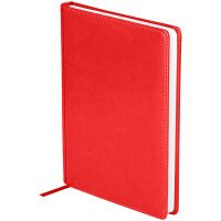 Ежедневник недатированный Officespace Nebraska красный, А5, 136 листов, обложка с поролоном