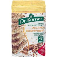 Хлебцы хрустящие Овсяно-пшеничные со смесью семян Dr.Korner 100 гр