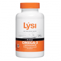 Капсулы Омега-3 с витамином LYSI Д №120, 90г