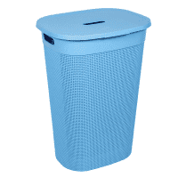 Корзина для хранения голубая с крышкой Oslo PLAST TEAM, 55л