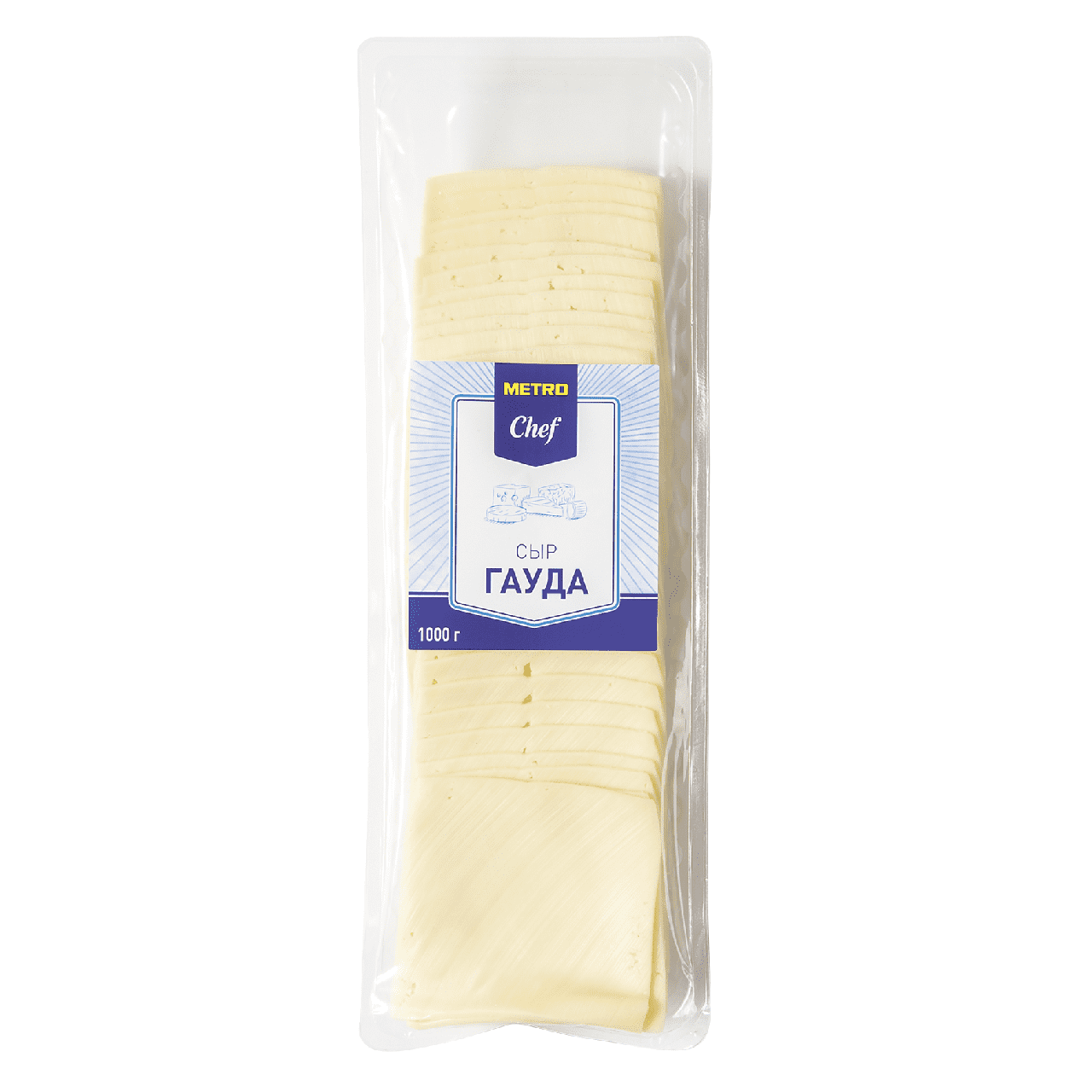 фото: Сыр в нарезке Metro Chef Гауда 48%, 1кг