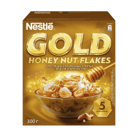 Готовый завтрак Nestle Gold Corn Flakes кукурузные хлопья с медом и арахисом, 300г