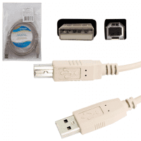 Кабель USB 2.0 Defender A-B (m-m) 1.8м, 83763