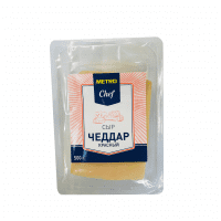 Сыр в нарезке Metro Chef Чеддар красный 50%, 500г