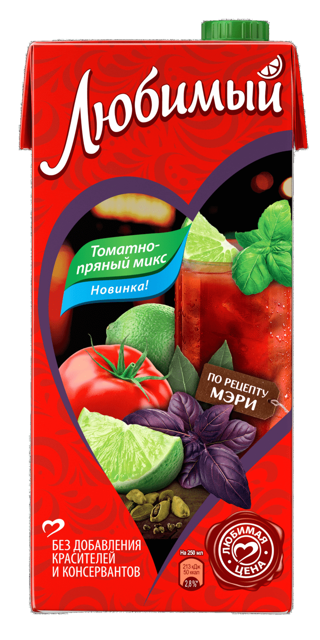 фото: Напиток томатно-прянный микс Любимый, 0,95л