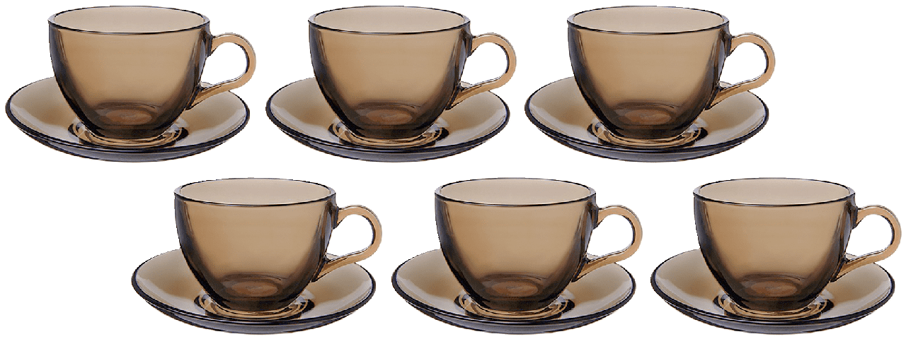 фото: Набор чайный, на 6 персон (6 чашек объемом 238 мл, 6 блюдец)