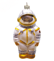 Елочная игрушка Коломеев Космонавт, 11см