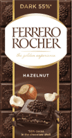 Шоколад Ferrero Rocher Hazelnut темный 55% какао, 90г