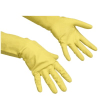 Перчатки резиновые Vileda Professional многоцелевые S, желтые, 100758