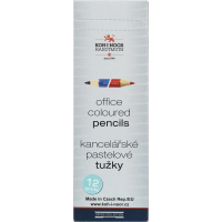 Карандаш двухцветный Koh-I-Noor синий-красный, утолщенный, незаточенный