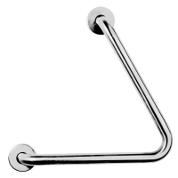 Поручень Nofer угловой 60° нержавеющая сталь, глянцевый, 15069.B