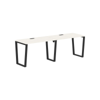 Стол 2-х местный EVWST 2367 Ясень Траун/Черный 2326х670х750 EDIS