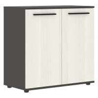 Шкаф малый широкий ELCS 85.1 Ясень Траун/Черный/Мокко 852х430х832 EDIS