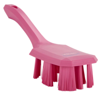 Щетка с ручкой Vikan UST 260мм, жёсткий ворс, розовый, 41791