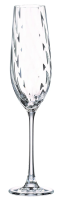 Набор бокалов для шампанского Crystal Bohemia Cora Optic, 260мл x 6шт