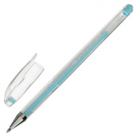 Ручка гелевая Crown 'Hi-Jell Pastel' голубая пастель, 0,8мм