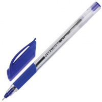 Шариковая ручка Brauberg Extra Glide GT синяя, 0.7мм, масляная основа, прозрачный корпус