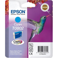 Картридж струйный Epson C13 T0802 4011, голубой