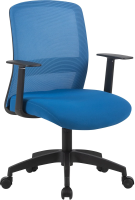 Кресло Cactus CS-MC333-BL темно-синий сиденье темно-синий сетка/ткань низк.спин. крестов. пластик пл