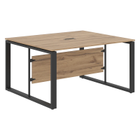 Стол для заседаний ECT 1412 Дуб Денвер светлый/Антрацит 1400х1200х750 ENIO