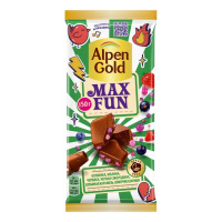 Шоколад Alpen Gold Maxfun Молочный фрукты-ягоды, 150г