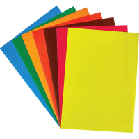 Бумага цветная №1School, 8л, 8цв, А4, Живая природа, мелованная