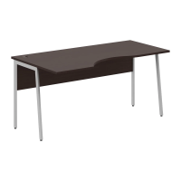 Стол прямой СА-1P(L) Венге Магия/Алюминий 1600х900х755 IMAGO PLUS