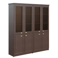 Шкаф высокий Skyland Raut RHC 180.2, венге магия, 1808х466х2023мм, высокий, комбинированный, двухсекционный