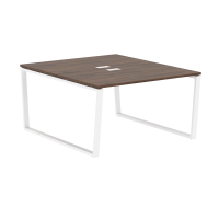 Стол 2-х местный EVWST 1316 Дуб Денвер тёмный/Белый 1360х1606х750 EDIS