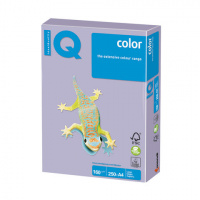 Цветная бумага для принтера Iq Color trend бледно-лиловая, А4, 250 листов, 160г/м2, LA12