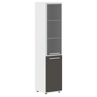Шкаф высокий узкий EHCS 42.7(L) Мокко/Белый/Белый 426х430х1967 EDIS