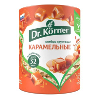 Хлебцы хрустящие Кукурузно-рисовые карамельные Dr.Korner 90 гр