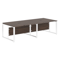 Стол для заседаний ECT 2812 Дуб Денвер темный/Белый 2800х1200х750 ENIO