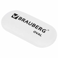 Ластик Brauberg 55х23х10мм, белый