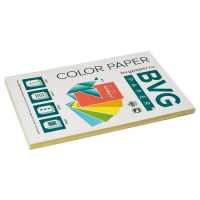 Цветная бумага для принтера Bvg Pastel желтая, А4, 100 листов, 80г/м2