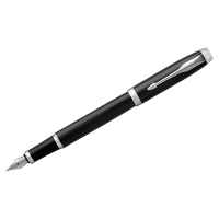 Перьевая ручка Parker IM Core F, черный/серебристый корпус, 1931644